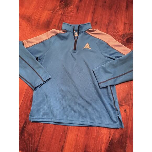 Congressional country club Performance Quarter Zip Pull Over Blue Size 6 Golf - Picture 1 of 11